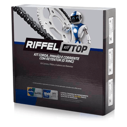 Kit Relação Riffel Titan 125 1983 Até 1999 Com Retentor